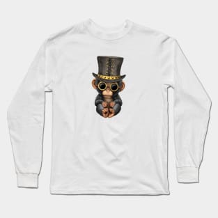 Steampunk Baby Chimp Long Sleeve T-Shirt